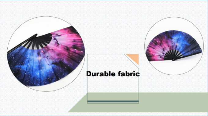 Quạt cầm tay gấp logo tùy chỉnh 13 inch Quạt cầm tay bằng tre gấp lớn Quạt thăng hoa trống để vỗ tay cho đám cưới và khiêu vũ 6