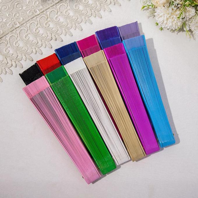 Fan Tây Ban Nha thời trang Fan bằng gỗ thanh lịch Fan tay Trung Quốc Vintage Màu cứng Fan gấp đơn giản cho trang phục Tiệc trang trí 6