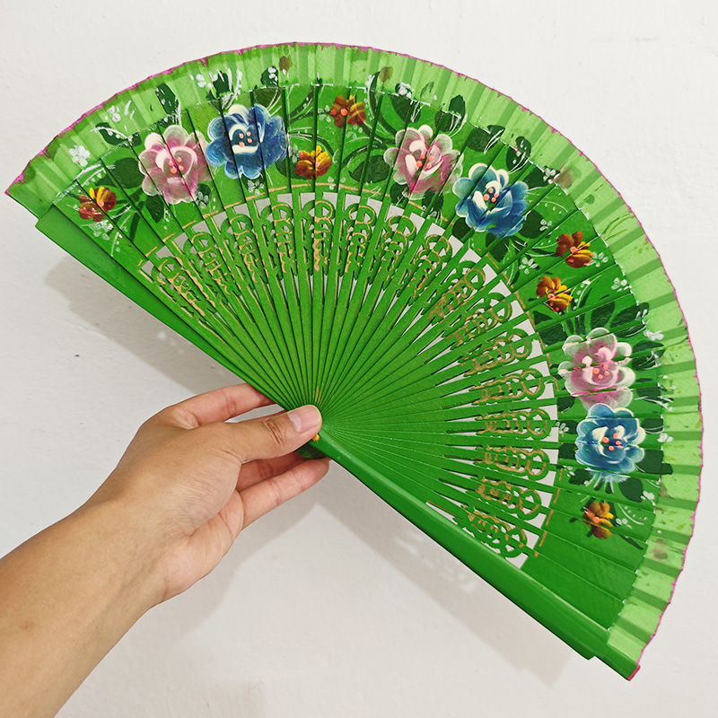 2025 New Arrival Customized Printing Bamboo Hand Fan with Pantone Color and Multiple Sizes for OEM Service