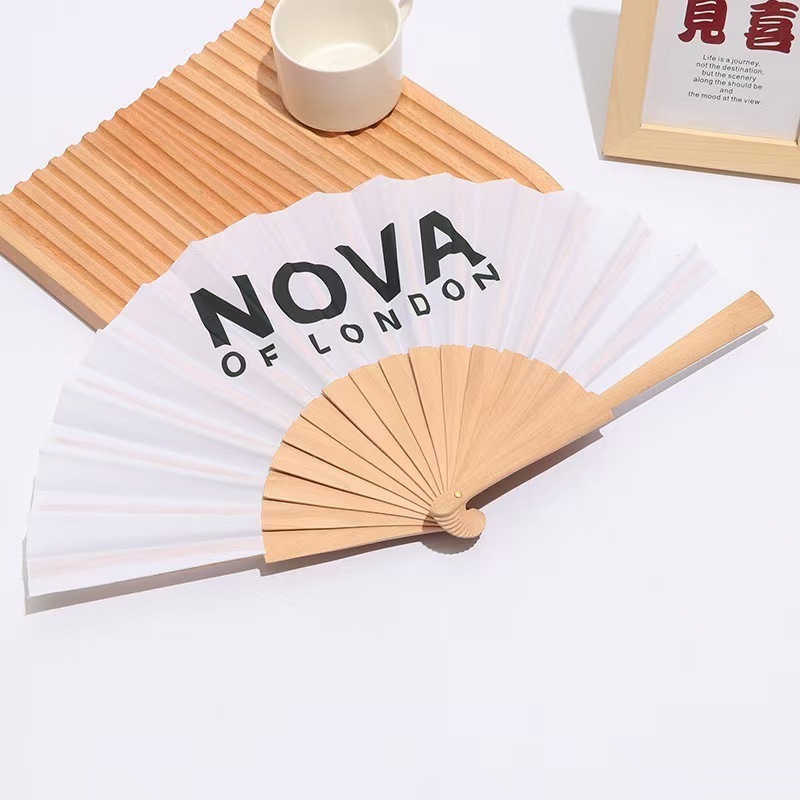 Wooden Antique Style Hand Fan for Wedding Souvenir and Festival Gift Custom Printed