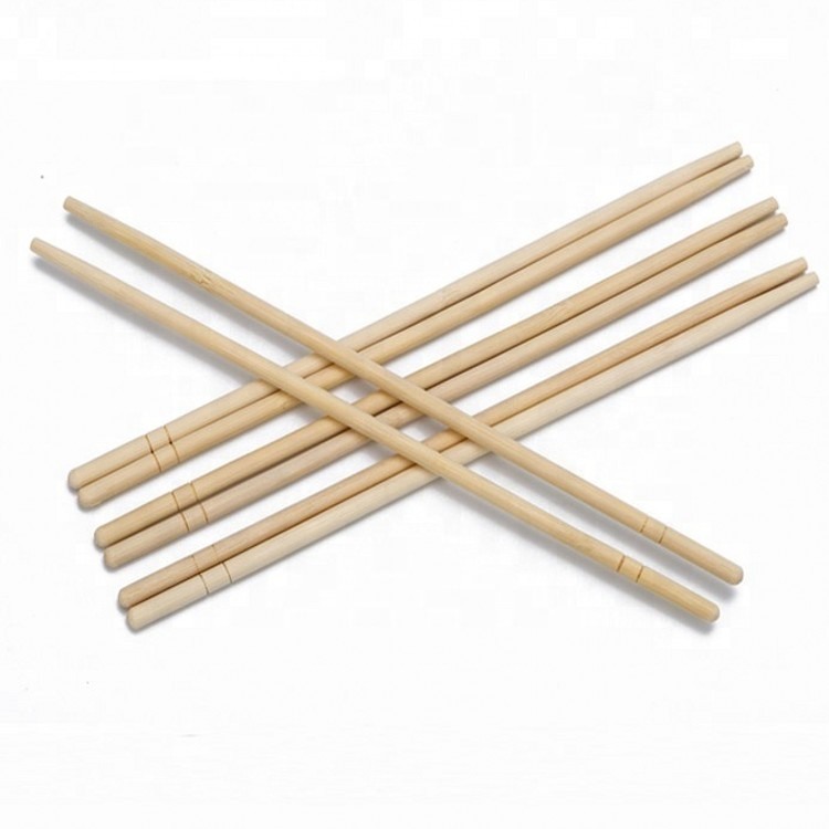 Eco-friendly Round 9'' Bamboo Chopsticks with Custom Logo for Restaurant and Household Use