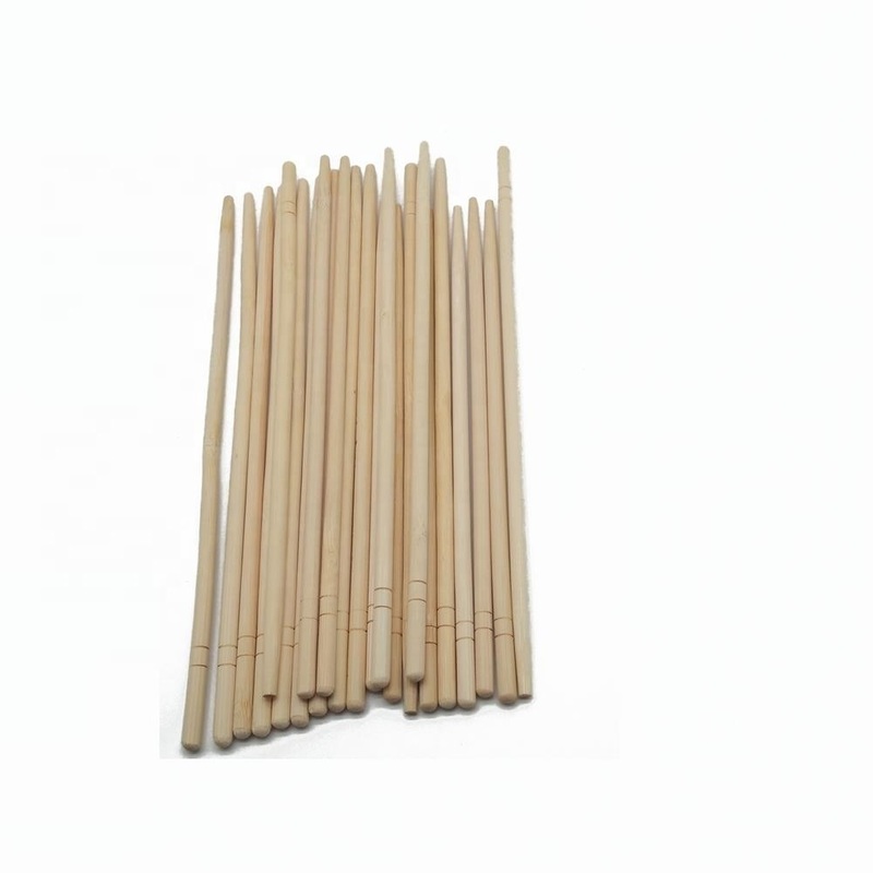 Eco-friendly Round 9'' Bamboo Chopsticks with Custom Logo for Restaurant and Household Use