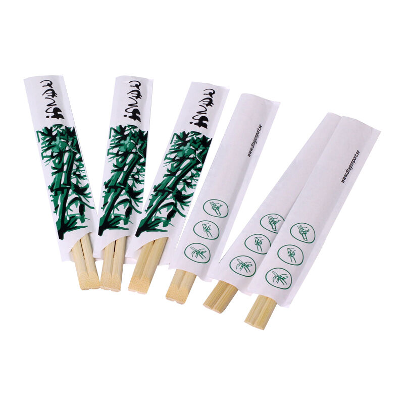 100% Natural Moso Bamboo Disposable Chopsticks with Custom Logo and High Temperature Sterilization for Sushi