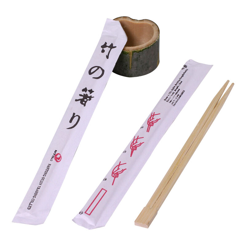 Disposable Bamboo Chopsticks 100% Natural Moso Bamboo with Custom Logo in 210/230/240mm Size for Sushi Sticks