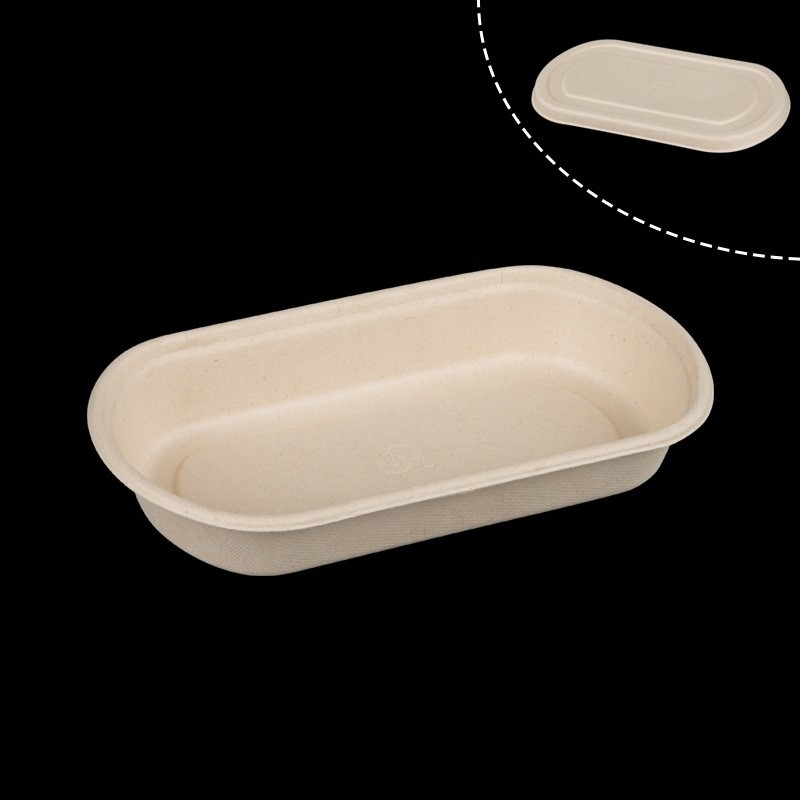 Bagasse Fiber Biodegradable Containers With Lids For Takeout Parties