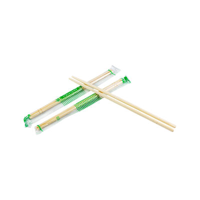 9" Wrapped Round Bamboo Chopsticks Mao Bamboo Material